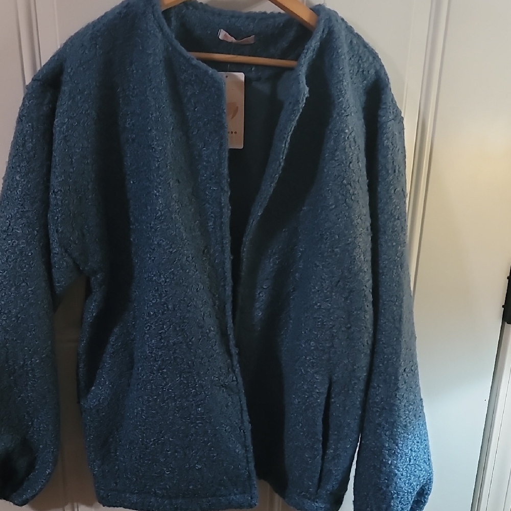 Blue Teddy Jacket
